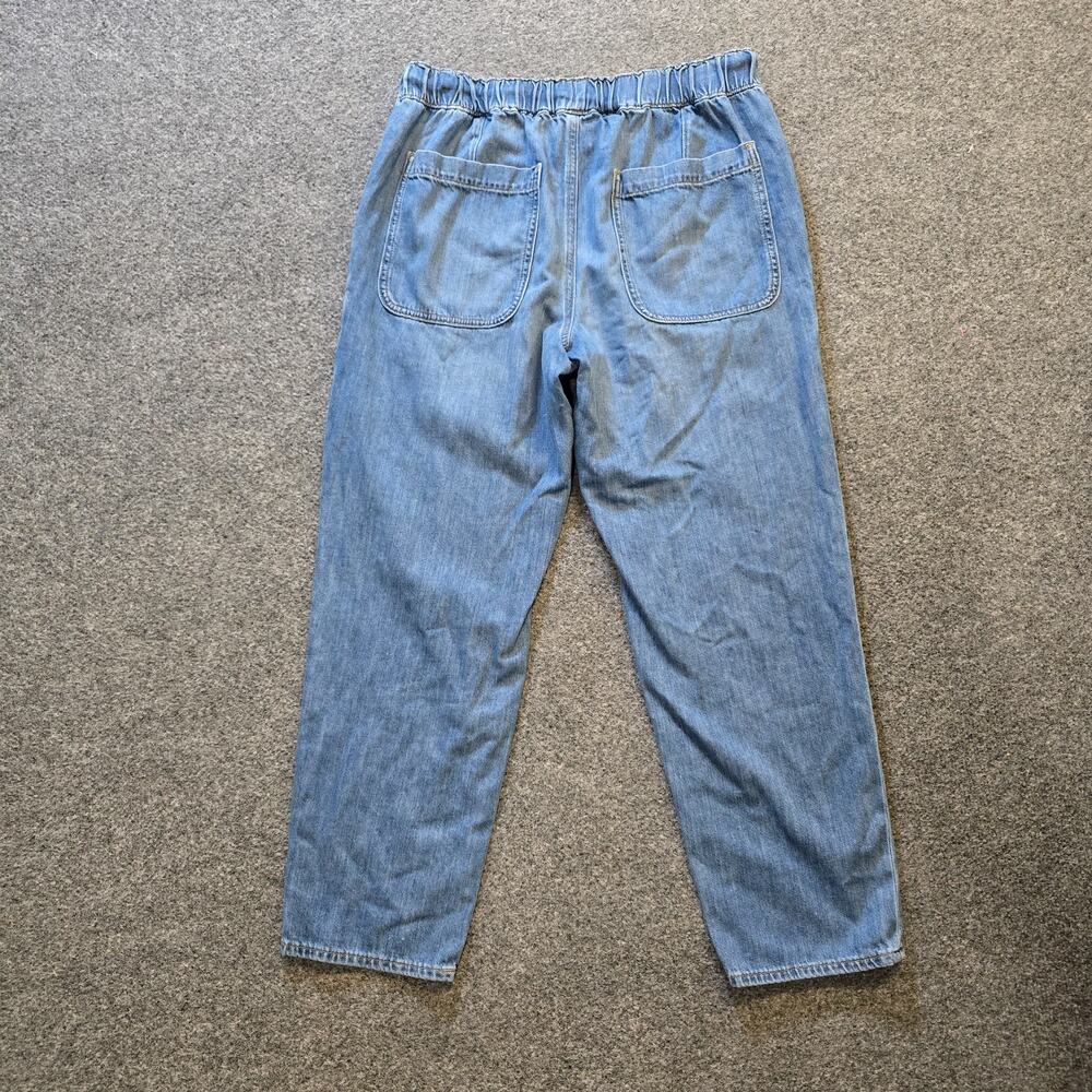 J Crew Jeans Womens Size 28 Blue Denim Pull On Tapered Drawstring Casual Capsule - Picture 10 of 11